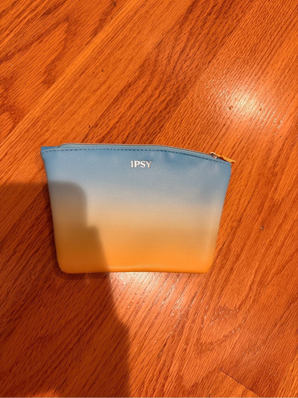 ipsy Blue to Yellow Ombre Cosmetic Pouch